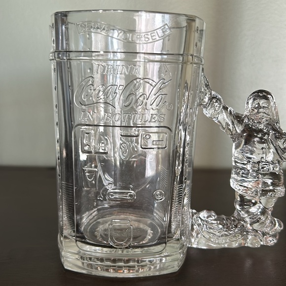 Coca-Cola Glass Mug with Santa Handle - Picture 3 of 9